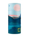 BUFF calentador de cuello - ECOSTRETCH NAT. GEO. - rosa/azul/azul claro