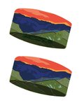 BUFF cinta para la cabeza - COOLNET UV® PANORÁMA - azul/verde/rojo