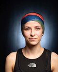 BUFF cinta para la cabeza - COOLNET UV® PANORÁMA - azul/verde/rojo
