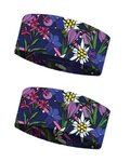 BUFF cinta para la cabeza - COOLNET UV FLOWERS - púrpura/azul/rosa