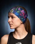 BUFF cinta para la cabeza - COOLNET UV FLOWERS - púrpura/azul/rosa