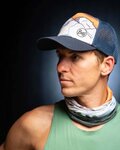 BUFF calentador de cuello - ECOSTRETCH RYSY - gris/naranja/verde