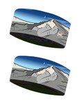 BUFF cinta para la cabeza - COOLNET UV® KRIVÁŇ - gris/azul