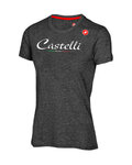 CASTELLI Camiseta de manga corta - CLASSIC W  - gris