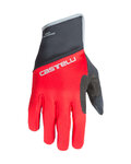 CASTELLI guantes de dedos largos - SCALDA PRO - rojo/negro