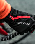 CASTELLI guantes de dedos largos - SPETTACOLO ROS - negro