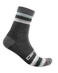 CASTELLI calcetines clásicos - STRISCIA 13 WINTER - gris