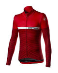 CASTELLI maillot de invierno de manga larga - MARINAIO LONG - rojo/blanco