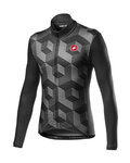CASTELLI maillot de invierno de manga larga - CUBI LONG - negro/gris