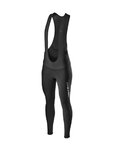 CASTELLI pantalones largos con tirantes - ENTRATA WIND - negro