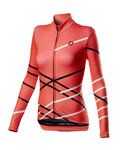 CASTELLI maillot de invierno de manga larga - DIAGONAL LADY WINTER - rosa