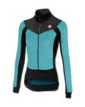 CASTELLI maillot de invierno de manga larga - SFIDA LADY WINTER - azul claro/negro