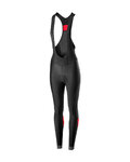 CASTELLI pantalones largos con tirantes - VELOCISSIMA LADY WNT - negro/rojo