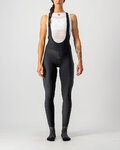 CASTELLI pantalones largos con tirantes - VELOCISSIMA LADY WNT - negro