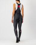 CASTELLI pantalones largos con tirantes - VELOCISSIMA LADY WNT - negro