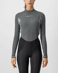 CASTELLI camiseta de manga larga - FLANDERS 2 WARM LADY - gris