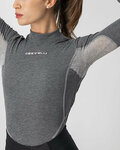 CASTELLI camiseta de manga larga - FLANDERS 2 WARM LADY - gris