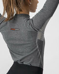 CASTELLI camiseta de manga larga - FLANDERS 2 WARM LADY - gris