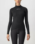 CASTELLI camiseta de manga larga - FLANDERS 2 WARM LADY - negro