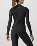 CASTELLI camiseta de manga larga - FLANDERS 2 WARM LADY - negro