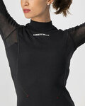 CASTELLI camiseta de manga larga - FLANDERS 2 WARM LADY - negro