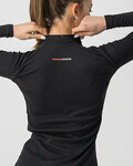 CASTELLI camiseta de manga larga - FLANDERS 2 WARM LADY - negro