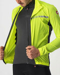 CASTELLI chaqueta cortaviento - SQUADRA STRECH - amarillo