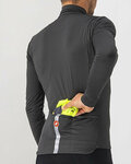 CASTELLI chaqueta cortaviento - SQUADRA STRECH - amarillo