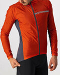 CASTELLI chaqueta cortaviento - SQUADRA STRECH - rojo