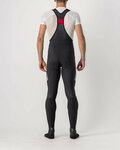 CASTELLI pantalones largos con tirantes - VELOCISSIMO 5 WINTER - negro