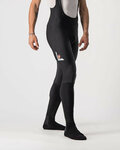 CASTELLI pantalones largos con tirantes - VELOCISSIMO 5 WINTER - negro