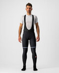 CASTELLI pantalones largos con tirantes - POLARE 3 WINTER - negro