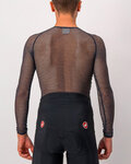 CASTELLI camiseta de manga larga - MIRACOLO WOOL - negro