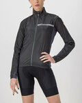 CASTELLI chaqueta cortaviento - SQUADRA STRECH LADY - negro