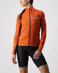 CASTELLI chaqueta cortaviento - SQUADRA STRECH LADY - rojo