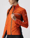 CASTELLI chaqueta cortaviento - SQUADRA STRECH LADY - rojo