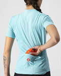CASTELLI chaqueta cortaviento - SQUADRA STRECH LADY - rojo