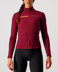 CASTELLI maillot de invierno de manga larga - SINERGIA 2 LADY WNT - granate