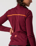 CASTELLI maillot de invierno de manga larga - SINERGIA 2 LADY WNT - granate