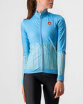 CASTELLI maillot de invierno de manga larga - SORPRESA LADY WINTER - azul claro