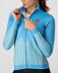 CASTELLI maillot de invierno de manga larga - SORPRESA LADY WINTER - azul claro