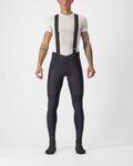 CASTELLI pantalones largos con tirantes - SORPASSO ROS - negro/rojo