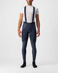 CASTELLI pantalones largos con tirantes - SORPASSO RoS WINTER - azul