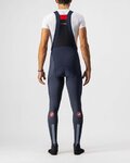 CASTELLI pantalones largos con tirantes - SORPASSO RoS WINTER - azul