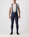 CASTELLI pantalones largos con tirantes - ENTRATA WINTER - azul