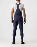 CASTELLI pantalones largos con tirantes - ENTRATA WINTER - azul