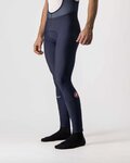 CASTELLI pantalones largos con tirantes - ENTRATA WINTER - azul