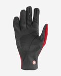 CASTELLI guantes de dedos largos - MORTIROLO WINTER - rojo