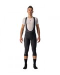 CASTELLI pantalones largos con tirantes - ENTRATA THERMAL - negro
