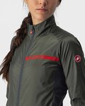 CASTELLI chaqueta cortaviento - SQUADRA STRECH LADY - verde